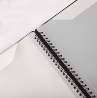 30-seitiger A3 PP-Material Wasserdichter Schwarzer Langlebiger Musik-Ringordner - Mehrfach-Taschen Präsentationsmappe zur Organisation von Klavierpartituren