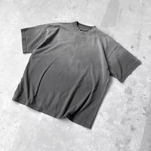 Camiseta Corta para Hombre con Logotipo Personalizado, Corte Cuadrado, Oversize, 100% Algodón, Estampado Animal, Transpirable, Diseño Vintage - Product Image 2