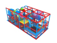 Aire de jeux intérieure pour enfants sur le thème de l'océan, labyrinthe multi-niveaux, toboggan tubulaire, piscine à balles pour centre commercial pour enfants FEC