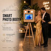 Cabina de Fotos Portátil con Mini PC Integrada, Cámara DSLR, Iluminación LED, Trípode Ajustable en Alquiler