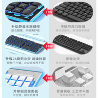 Keyboard Mekanikal nirkabel dengan fitur tahan air dan senyap, desain ultra-tipis untuk gaming, esports dan penggunaan kantor