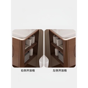 High-end luxury oak paint smart bathroom cabinet <b>mirror</b> cabinet combination bathroom washbasin washbasin cabinet - Product Image 6