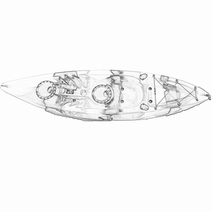 NEBO nouveau Style bateau à rames de pêche avec hélice d'entraînement à pédale et système d'entraînement à pédale à rabat kayak de 12 pieds - Product Image 2