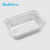 Barquette alimentaire rectangulaire jetable en aluminium de qualité alimentaire, idéale pour la cuisson et les plats à emporter – Nouveauté très demandée