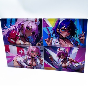 Hanxin Anime phim hoạt hình anime lấy cảm hứng từ khối hiển thị thẻ, Vỏ Acrylic chất lượng cao ODM 100 chiếc + gạch Acrylic tùy chỉnh - Product Image 5