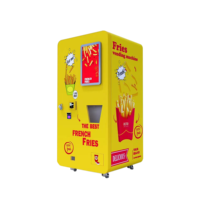 Distributeur automatique de frites et de poulet frit avec SDK, conforme ADA, Wi-Fi, multi-saveurs, en acier inoxydable
