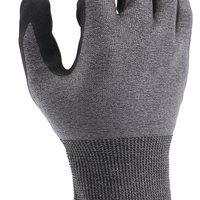 Gants de sécurité industriels MAXITOUGH en fil d'acier renforcé de calibre 21 avec revêtement en mousse de nitrile aqueux ANSI A6