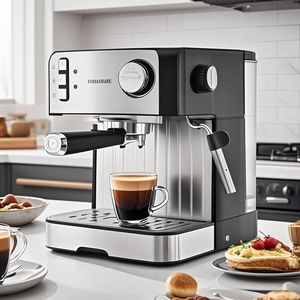 เครื่องชงกาแฟเอสเพรสโซคุณภาพสูงจากอิตาลีเครื่องไฟฟ้ากึ่งอัตโนมัติสำหรับใช้ในบ้านโรงแรมรถยนต์ชงสไตล์ร้อน - Product Image 6