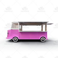Camión de Comida Móvil Grande Citroën con Ventanas en Tres Lados que se Pueden Abrir Simultáneamente, Carrito de Venta de Souvenirs, Camión de Aperitivos