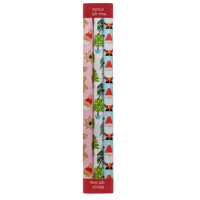 Papier d'emballage de Noël écologique style traditionnel/délicat pour enfants, lot de 3 rouleaux, vente en gros, collection 2026, best-seller