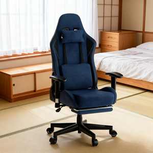 Chaise de jeu Siège <span class=keywords><strong>baquet</strong></span> de course ergonomique, dossier haut, hauteur réglable et inclinable Chaise d'ordinateur compatible avec la salle de jeu - Product Image 6