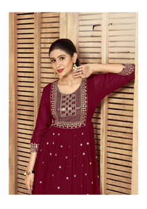 Meilleur prix Artriddhs Designer Broderie Madhuri Kurti Indien Pakistanais Vêtements pour femmes Vente en gros Indien Pakistanais Vêtements - Product Image 2