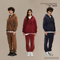 Vêtement d'hiver pour homme de haute qualité, vente en gros, sweat-shirts à capuche imprimés tendance, logo personnalisé, fermeture éclair double tête, épaissi