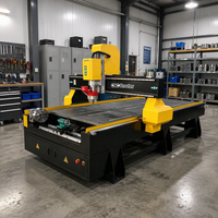 Routeur CNC 4 axes pour métal / Routeur CNC 3D 1325 avec broche rotative et refroidissement par air / Machine de gravure CNC pour le bois