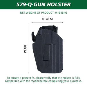 Funda Táctica Universal de Alta Calidad para Pistolas 92, 1911, G17, 19, de Nailon y Polímero para Cinturón - Product Image 6