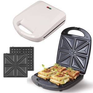 Aifa Venta caliente 4-Slice <span class=keywords><strong>3</strong></span> <span class=keywords><strong>en</strong></span> <span class=keywords><strong>1</strong></span> máquina de gofres para el hogar máquina de gofres <span class=keywords><strong>waflera</strong></span> con platos de parrilla de sándwich máquina de desayuno - Product Image 4