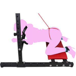 Canapé de bondage rembourré de luxe pour séances fétichistes pour adultes, jeux érotiques et discipline soumise - Product Image 2