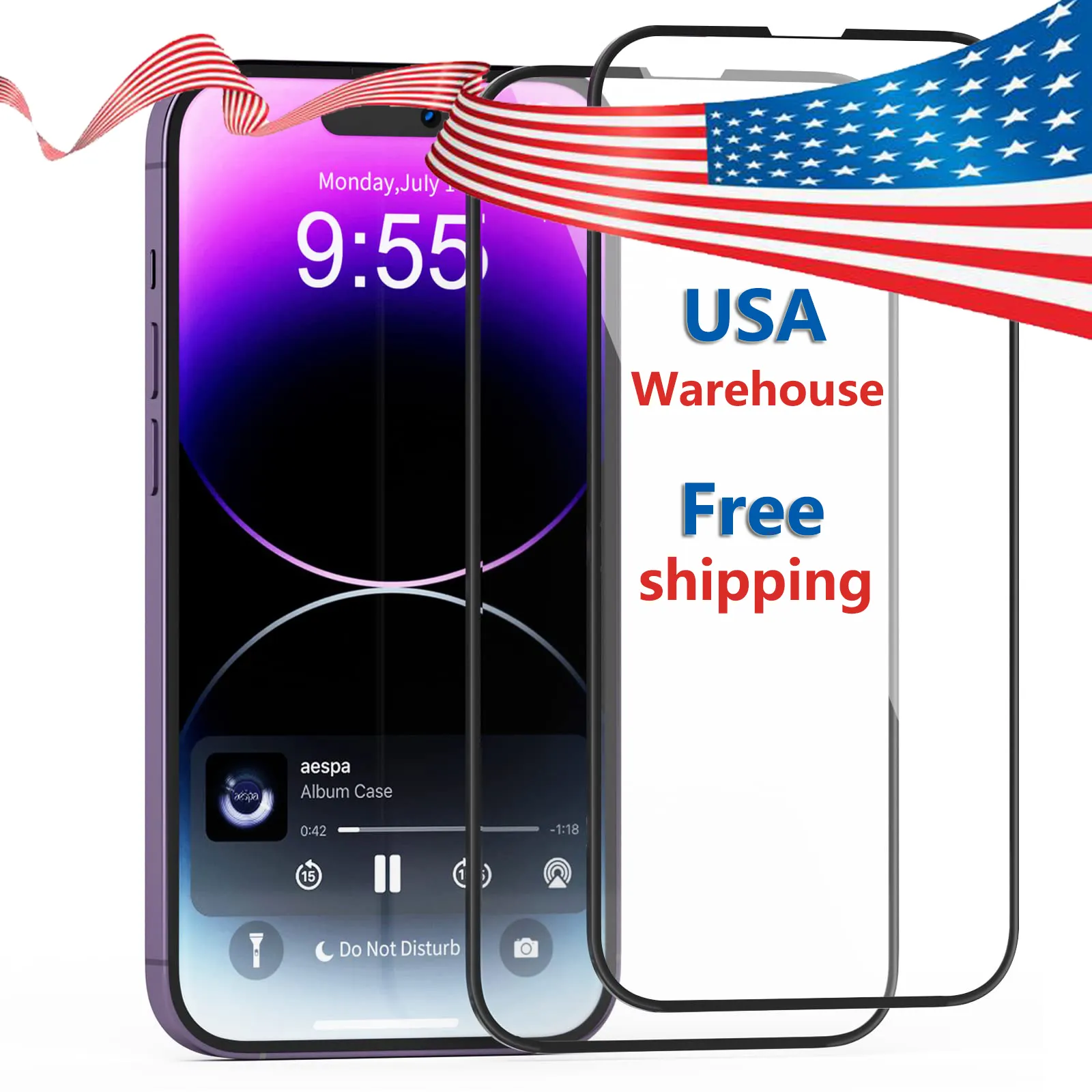 Factory Free Shipping 9D Tempered Glass Screen Protector For Iphone 11 12 13 14 Pro Max Screen Protector For samsung galaxy s22