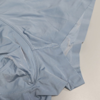 Caleçons Boxers Élastiques Personnalisés pour Hommes – Tricotés, Respirants, Séchage Rapide, Couleur Unie, Gris, Taille Mi-Haute, en Spandex et Nylon avec Maille
