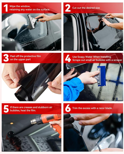 Carlise Isolation <span class=keywords><strong>Thermique</strong></span> Noir <span class=keywords><strong>Pare</strong></span>-<span class=keywords><strong>Brise</strong></span> Latéral Nano Céramique Solaire Fenêtre Film Anti UV Coloration Voiture Fenêtre Film - Product Image 6