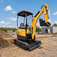 Mini-excavatrice hydraulique SY18, excavatrice compacte sur chenilles avec capacité de montée de 32 degrés pour les sites de travail inégaux