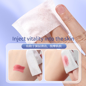 LMLTOP Lingettes en coton jetables 100 pièces 3 couches pour le nettoyage du visage et le démaquillage, pour salon et usage quotidien - Product Image 3