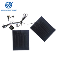 Coussin chauffant portable 5V USB-A avec contrôle de température, alimenté par batterie USB, pour siège de voiture et automatisation domestique
