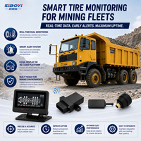 Système de surveillance de la pression des pneus (TPMS) pour camions miniers robustes, étanche IP67, 4G, avec affichage LCD et température en temps réel