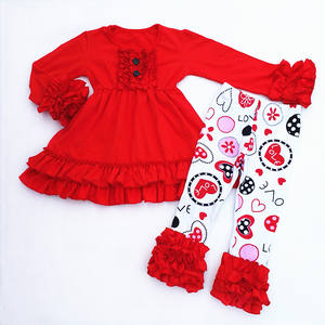Ropa de Moda Infantil al por Mayor, Conjuntos de Boutique para el Día de San Valentín, Conjuntos para Niños, Ropa para Niños - Product Image 4