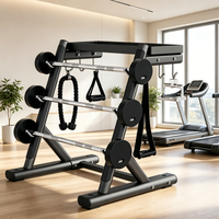 TK- Équipement de musculation professionnel : Ensemble de rangement pour barres d'haltères fixes, support de rangement pour manches de machines à poids libre pour salle de sport