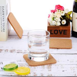 Sous-verres carrés en bois de liège épais pour boisson, pour cuisine, Restaurant, Bar, café, fournitures de mariage, 4x4 pouces - Product Image 6