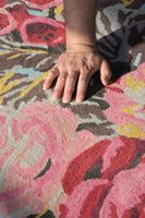 Tapis rectangulaire moderne en laine de Nouvelle-Zélande 100% pure, doux au toucher, couleur unie, antidérapant, idéal pour l'été – Vente à l'exportation, sur mesure