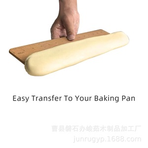 Tabla de madera para voltear pan con regla de 38 cm para hornear en casa, transferir y rebanar baguettes - Product Image 3