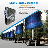 Publicité vidéo extérieure P4 P6 P8 P10 extérieur camion Bus voiture écran LED affichage mobile camion voiture écran d'affichage LED