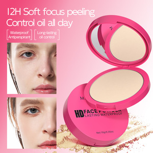 <span class=keywords><strong>Poudre</strong></span> Minérale Soft Focus 6 Couleurs – <span class=keywords><strong>Poudre</strong></span> Fixatrice Mate avec Houpette – Longue Tenue, Imperméable, Contrôle du Sébum – Compacte pour le Visage – Vente en Gros – <span class=keywords><strong>Teint</strong></span> Clair - Product Image 1