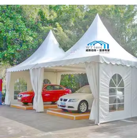 20x20 pieds 6 M X 6 M Fête de mariage Événement Tentes d'exposition imperméables Chapiteau Salon Tente Jardin Gazebo