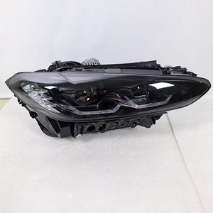 Fari LED Neri con Angel Eyes Gialli per <span class=keywords><strong>BMW</strong></span> Serie 4 M4 420i 430i 440i G22 G82 2021 2022 2023, <span class=keywords><strong>Accessori</strong></span> <span class=keywords><strong>Originali</strong></span> G22 - Product Image 2