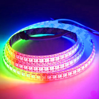 Bande lumineuse LED intelligente adressable WS2812 WS2815 RGB DC5V 12V avec Wi-Fi pour NFC IP20 PVC Contrôle par application paysagère