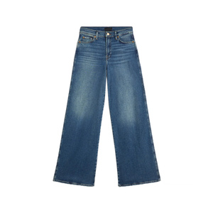 Women Light Wash Denim Jeans High Waist Straight Leg Casual <b>Pants</b> Fashion Streetwear Bottoms For Daily Wear Soft Touch - Product Image 1