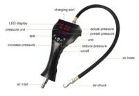 Gonfleur automatique de pneus de voiture numérique avec système de contrôle de pression de précision Jauge de pneus multifonctionnelle
