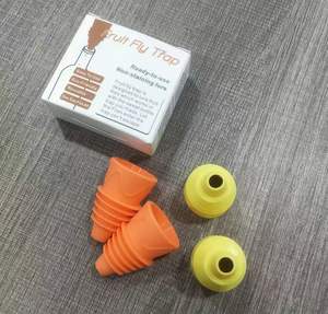 Piège à mouches portable en silicone sans batterie avec joint en liège et entonnoir large pour le contrôle multi-parasites de la cuisine et du jardin - Product Image 6