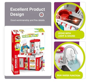 Set da Cucina <span class=keywords><strong>Giocattolo</strong></span> Multifunzionale da 53 Pezzi per Giochi di Ruolo e Simulazione di Cottura - Product Image 4