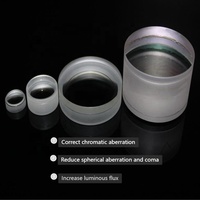 Lentille achromatique en quartz UV profond 248 nm haute puissance 1/10 lambda pour laser excimère, équipement optique OEM