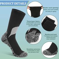 Chaussettes de randonnée imperméables respirantes multicolores à bout sans couture