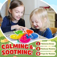 Juego de juguetes sensoriales de clasificación de colores para niños pequeños, juguete a juego de colores, actividades de aprendizaje preescolar, juguete educativo Montessori para calmarse
