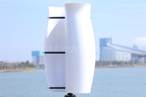 กังหันลมตั้งพื้น Tulip Vertical Wind พร้อมใบพัดไฟเบอร์กลาส กำลังไฟ 5 กิโลวัตต์ แรงดันไฟฟ้าขาเข้า 12V-380V สำหรับใช้ในบ้าน ระบบไฮบริดพลังงานลม RX-TL 600w 1kw 2kw Tulip R - Product Image 6