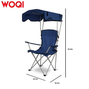 เก้าอี้แคมป์ปิ้งพับได้ Wonderful Canopy ขนาด 50x50x90 ซม. พร้อมหลังคา ผ้า Oxford สีน้ำเงินเข้ม พกพาสะดวก รับน้ำหนักได้ 330 ปอนด์ - Product Image 3