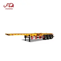 Low price 3 axles truck trailer chassis, used container chassis sale