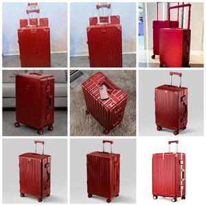 Wedding Suitcase Aluminum Frame Trolley Case 360 Degree Spinner Wheel Anti Theft Lock Women's Travel Carry On Summer 2024 - Product Image 1