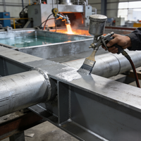 Peinture de galvanisation à froid liquide, revêtement anticorrosion à séchage rapide pour surfaces métalliques et peinture marine